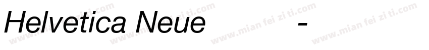 Helvetica Neue游明朝字体转换